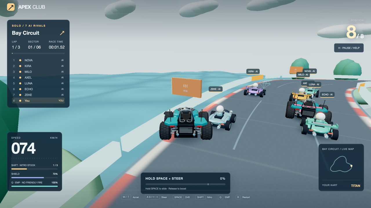 APEX CLUB — Racing, Multiplayer game