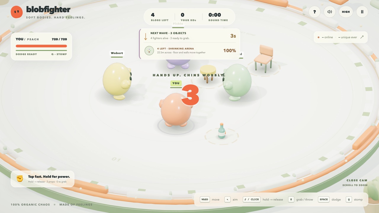 Blobfighter — Fighting, Multiplayer game