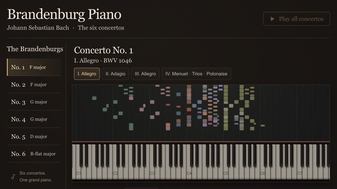 Brandenburg Piano — Music, Education game