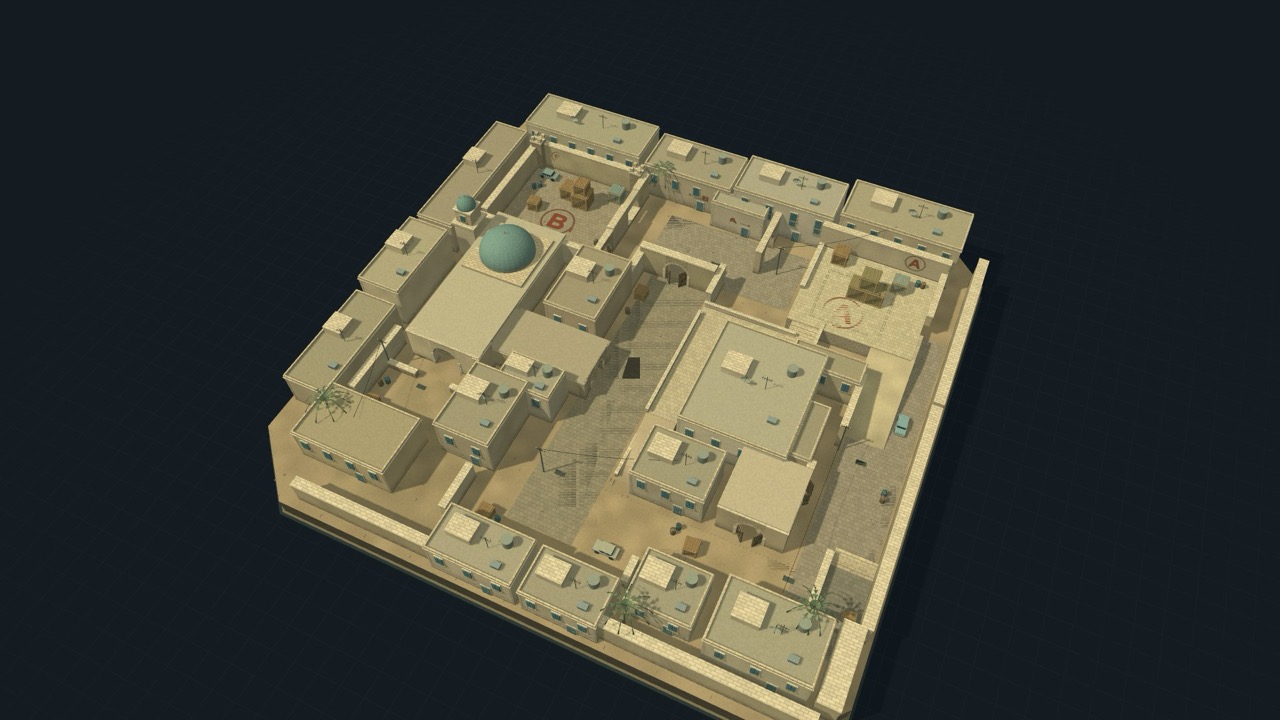DUST II · Desert Ops — Shooter, Map game