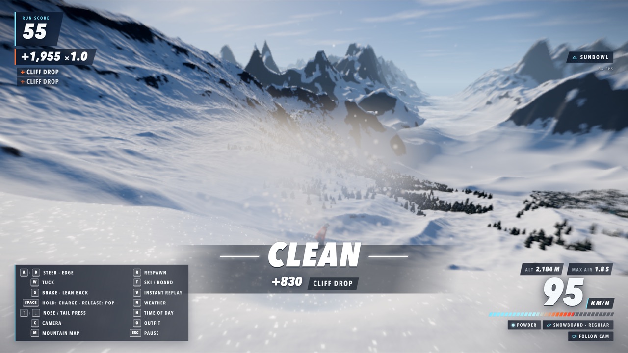 Fall Line — Freeride Mountain — Sports, Exploration game