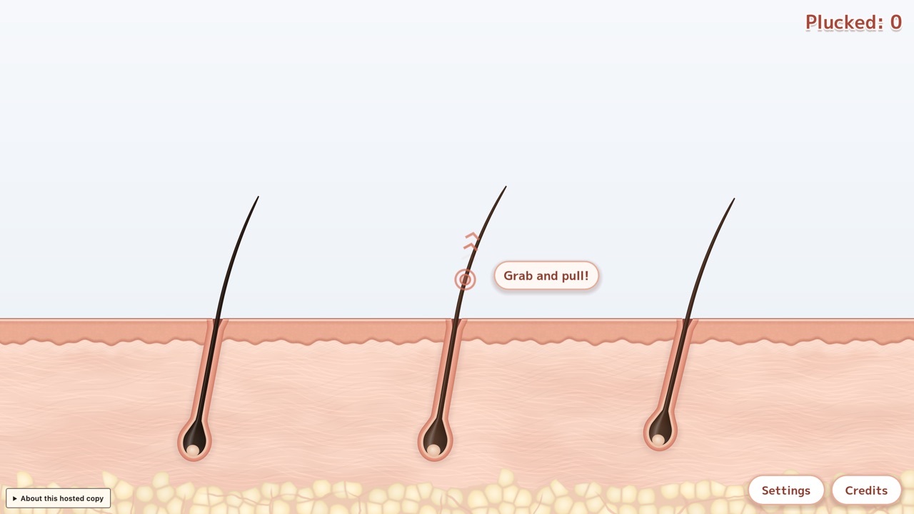 Hair Pluck 2D — Casual, Simulation game