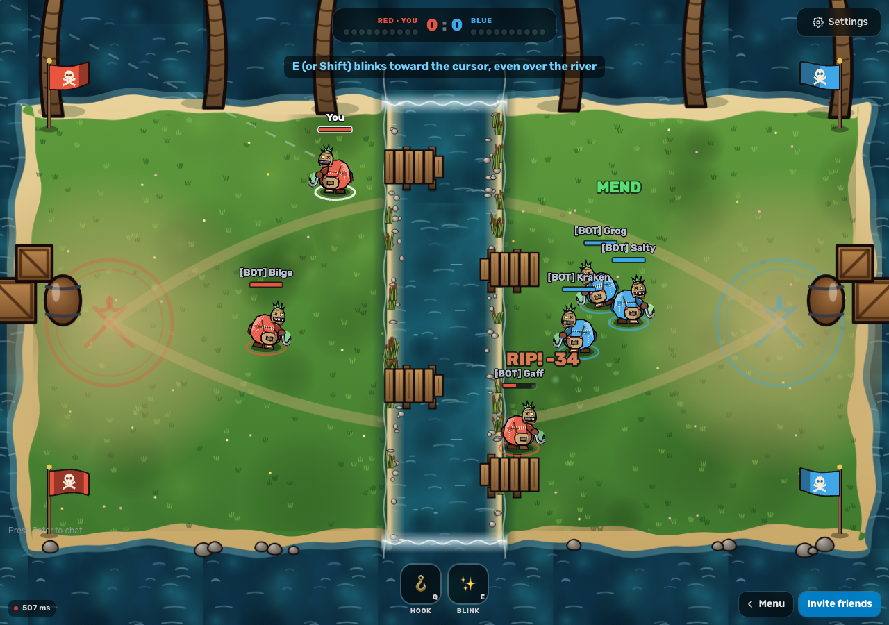 Hooklash — Action, Multiplayer game