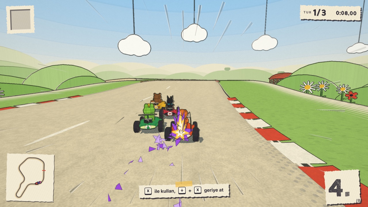 Kâğıt Kart — Racing, Arcade game