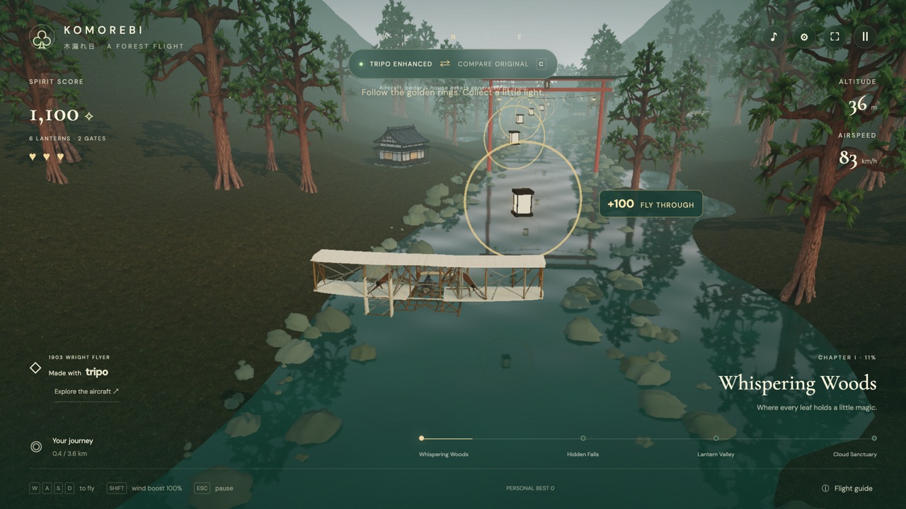 Komorebi: A Forest Flight — Flight, Exploration game