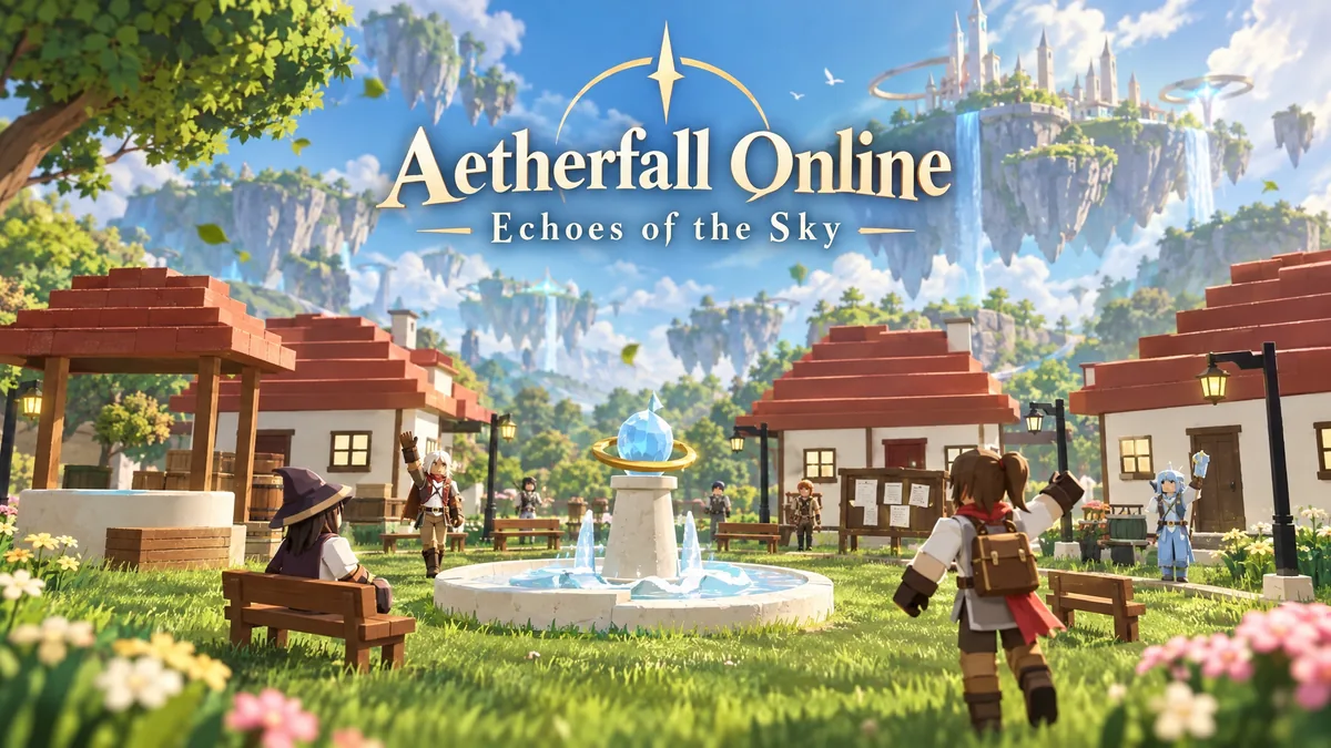 Aetherfall Online: Echoes of the Sky — Arcade, Indie game