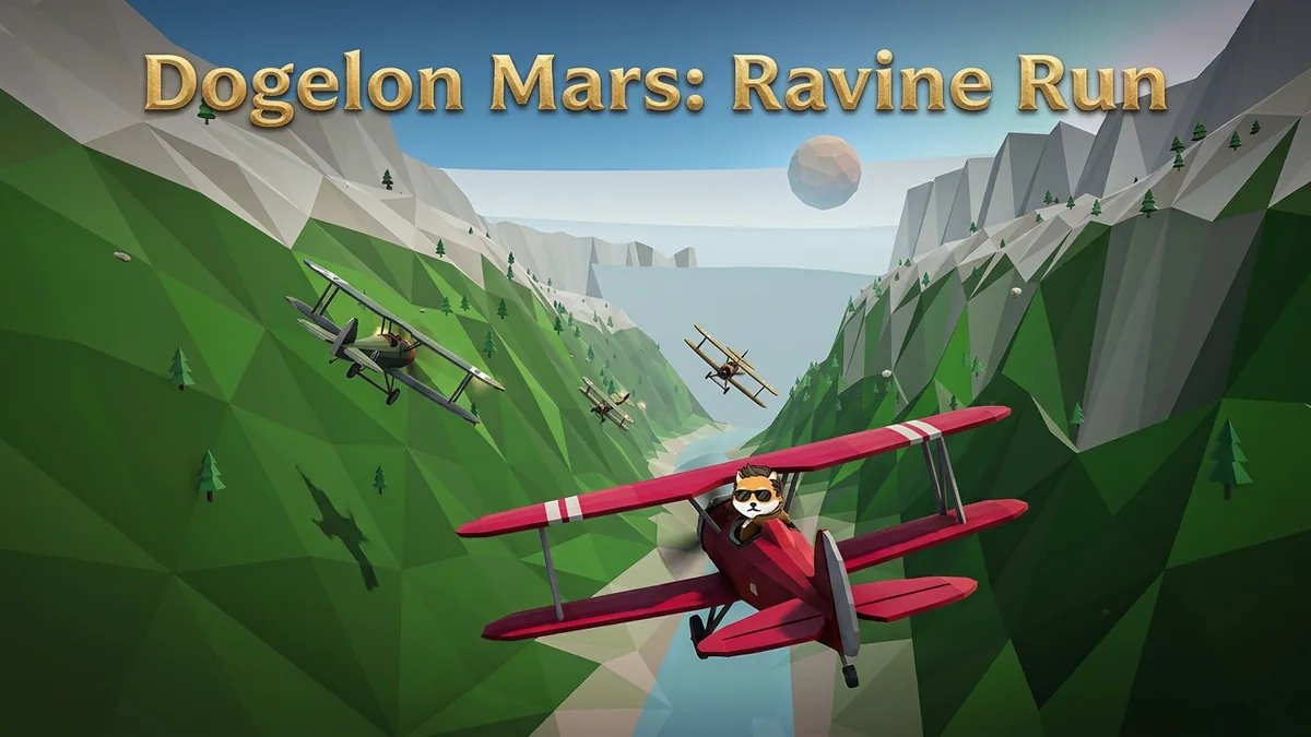 Dogelon Mars: Ravine Run — Arcade, Indie game