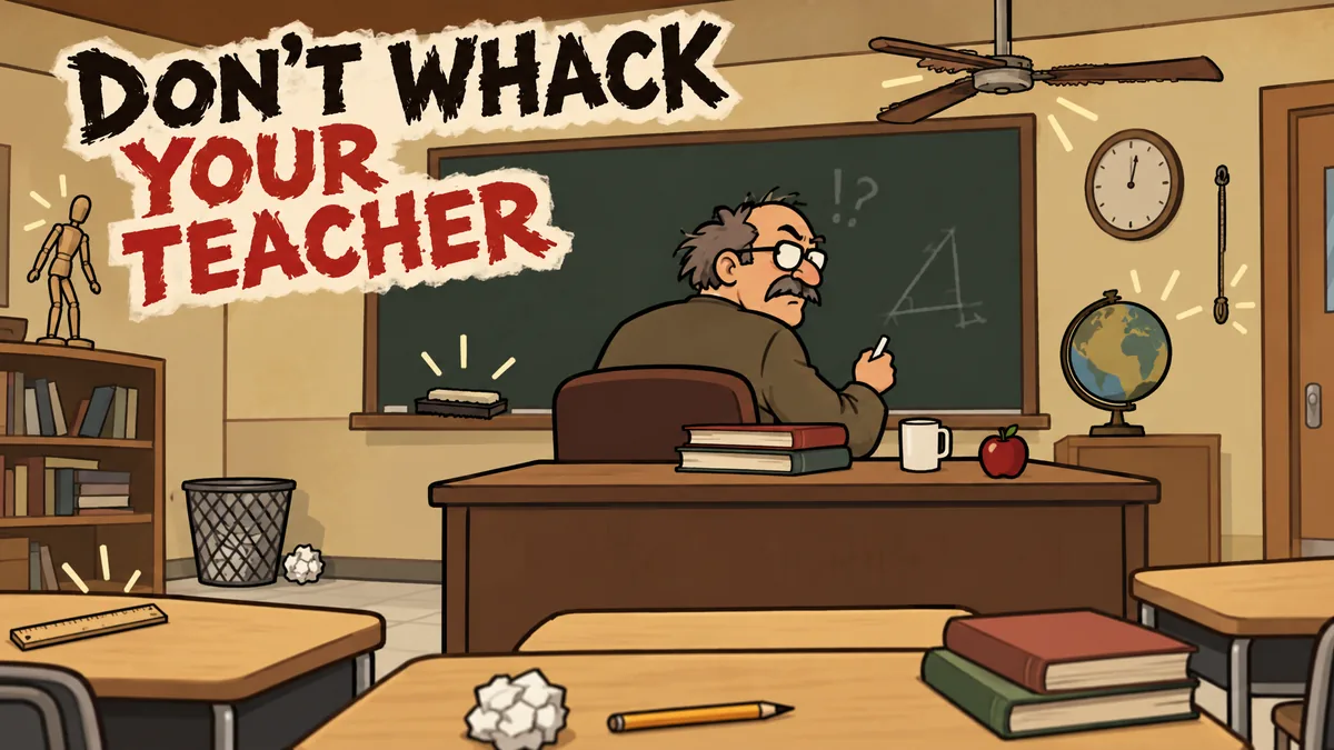 Don't Whack Your Teacher — Arcade, Indie game