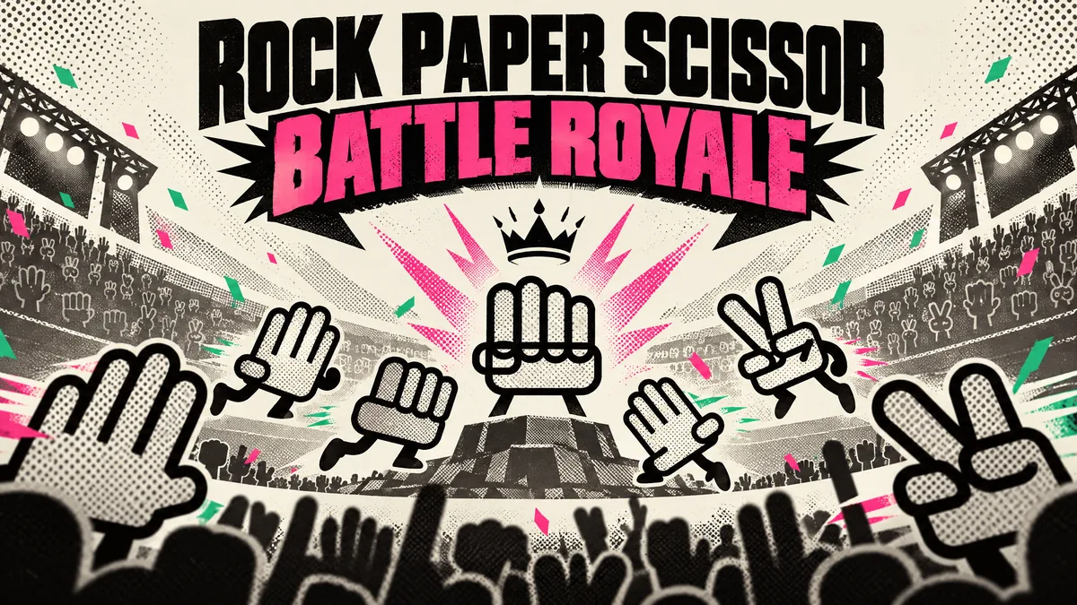 Rock Paper Scissor Battle Royale — Arcade, Indie game
