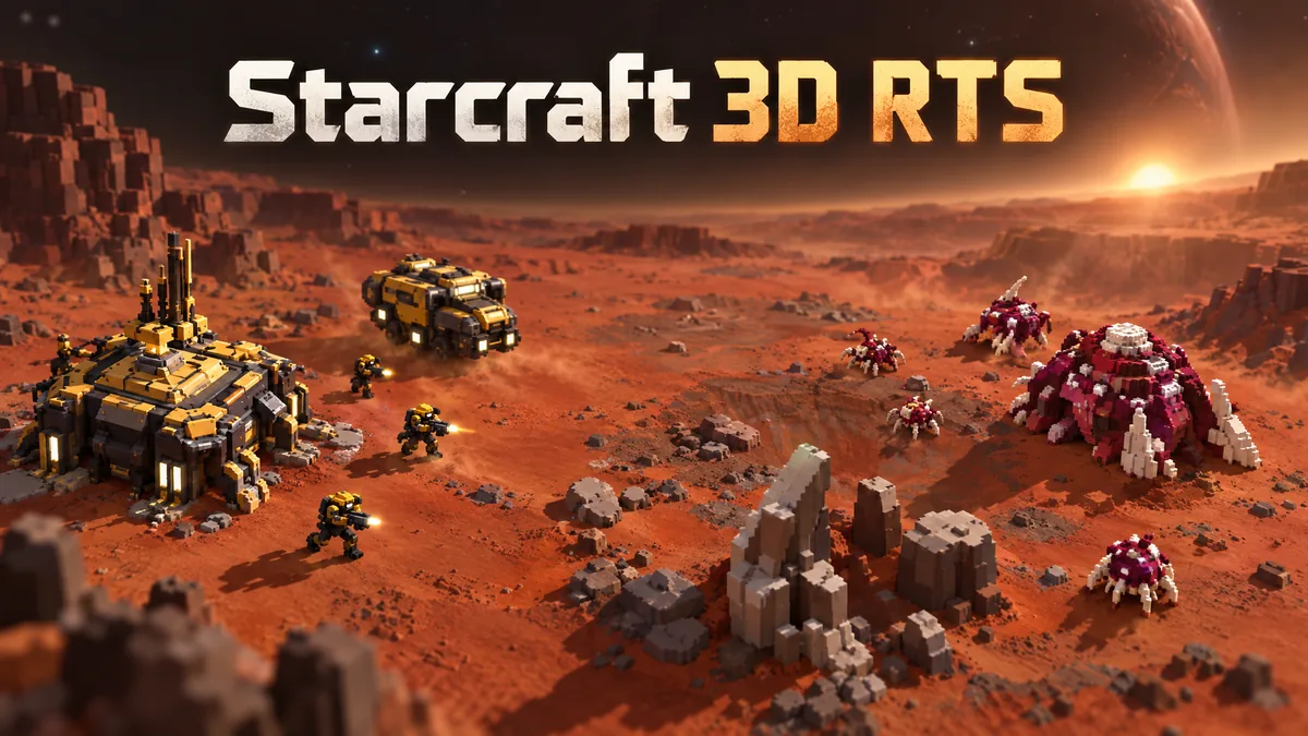 Starcraft 3D RTS — Arcade, Indie game