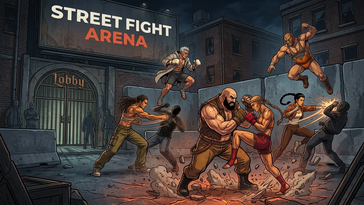 STREET FIGHT ARENA — Arcade, Indie game