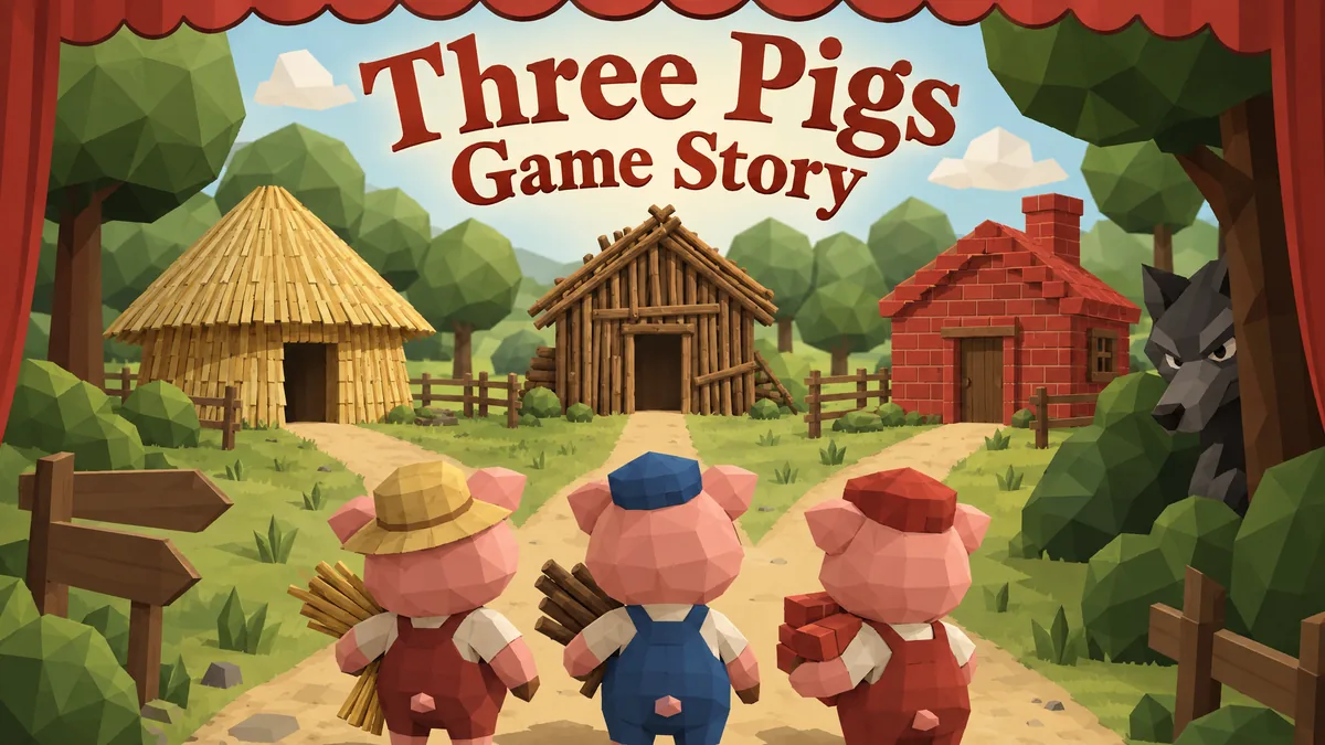Three Pigs Game Story — Arcade, Indie game