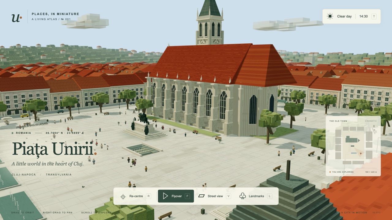 Piața Unirii, Cluj-Napoca — Exploration, Map game