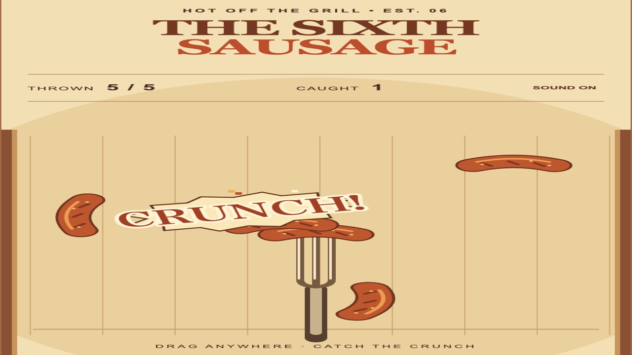 The Sixth Sausage — Arcade, Casual game