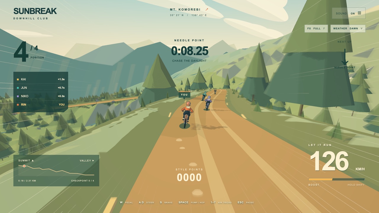 SUNBREAK — Racing, Casual game