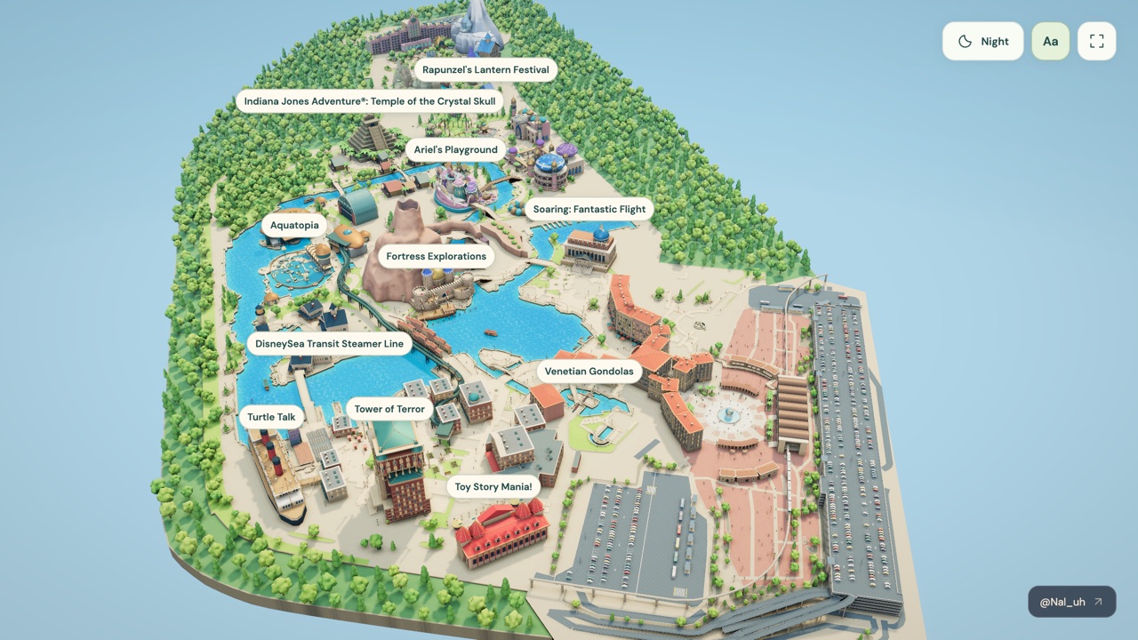 Tokyo DisneySea — Exploration, Map game