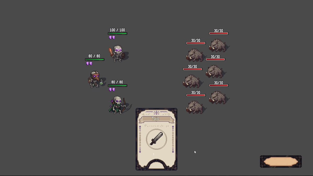The Last Necromancer — combat prototype — Indie game