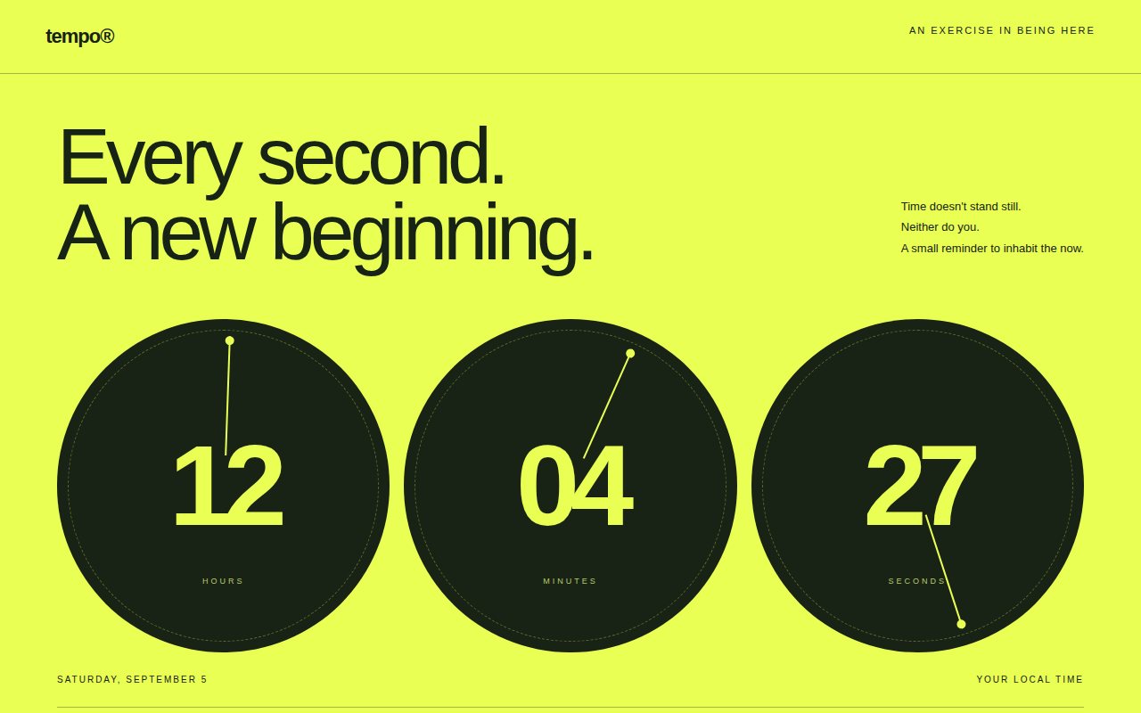 Tempo — Time in Motion — screenshot