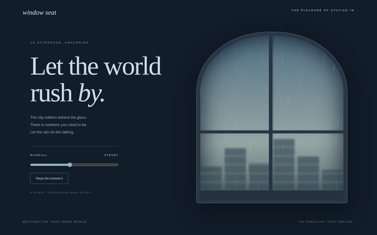 Window Seat — An Afternoon Indoors — screenshot